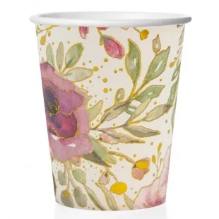 Стаканы "Акварельные цветы", 250 мл.  (6 шт.)