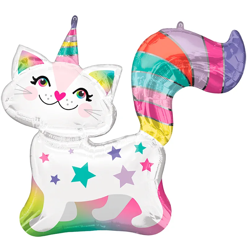 А 31" Котенок-единорог радужный/ 1 шт/ANAGRAM