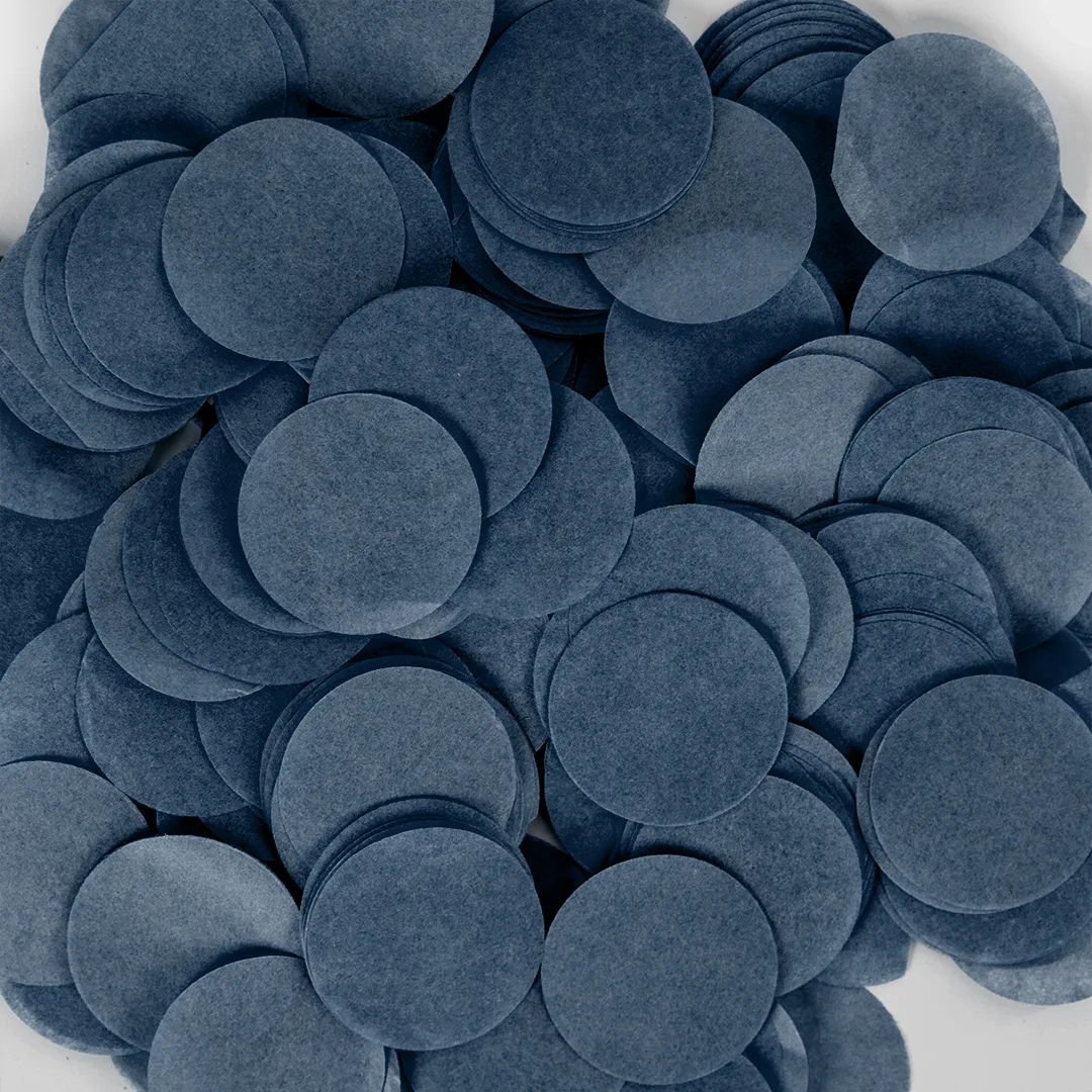 Конфетти тишью Круг, Черный, 1 см, 50 г.