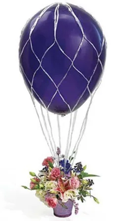 Сеть на шар 36"/90см Белая