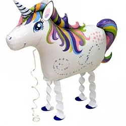 F 34"/86 см Единорог, белый, 1 шт. (Китай)