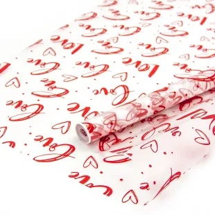 Упаковочная пленка матовая (0,7*7,5 м) Шарм, Красный, 1 шт.