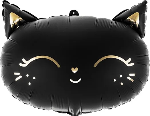 F 19"/48 см Голова, Магический котенок, Черный, 1 шт. (Китай)