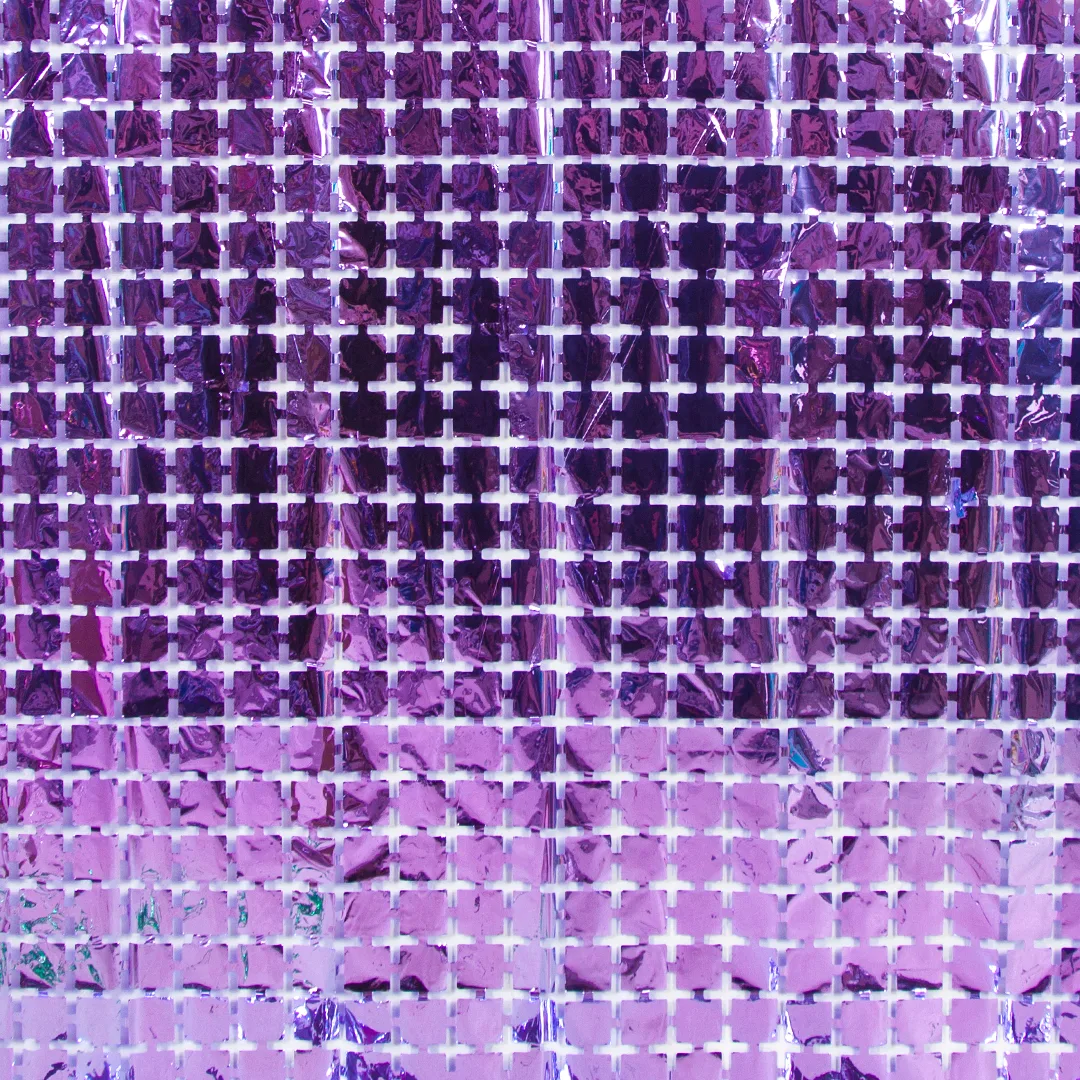 Занавес Мозаика, Сиреневый, Металлик, 100*200 см, 1 шт.