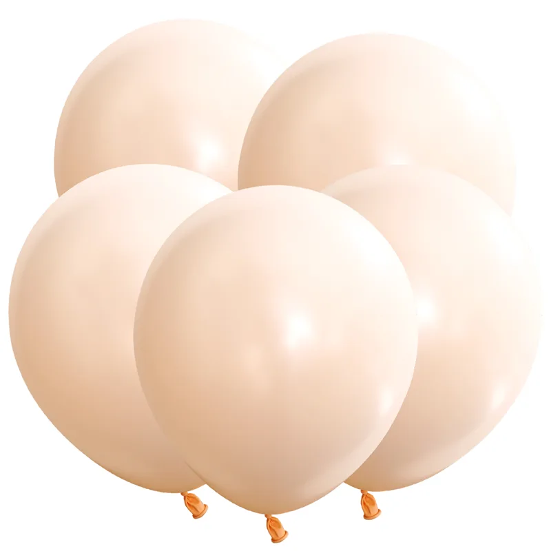 Т 18"/44см Пастель Персик Макаронс 25шт. (Турция)