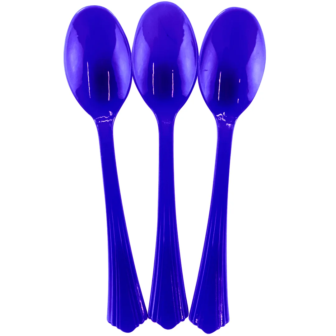 Ложки, Премиум, Синий, 16 см, 10 шт. в упак.