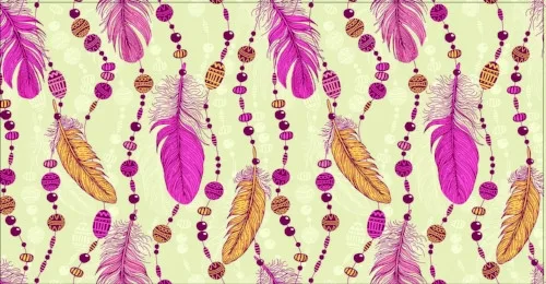 Dream Cards Конверт "Перья и бусины" (10 шт.)