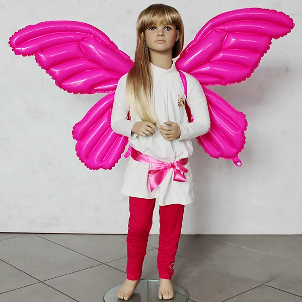 Шар-Крылья (36"/91см), Бабочка, Розовый, 1шт.