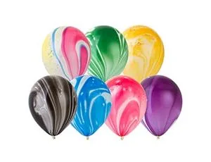 Э 12"/30 см.  Мрамор Ассорти/ 25 шт.(Малайзия)