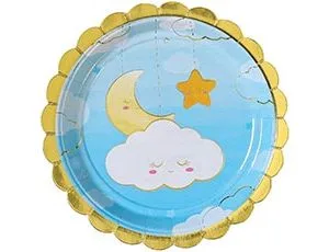 Тарелка Детские Грезы голуб 17см 6шт