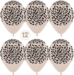 S 12 Анималистика, Пятнистый окрас, Леопард, Белый песок (071), пастель, 5 ст, 25 шт. / Колумбия