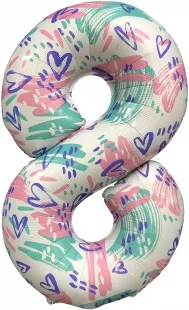 Р 40"/102см Цифра, 8 Slim, Нежный паттерн, 1 шт. в упак. / (Россия)