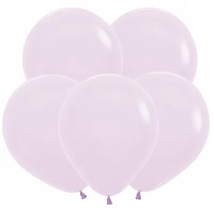 Т 12"/30см Сиреневый Макаронс, Пастель / Lavender Macarons  100шт. (Турция)