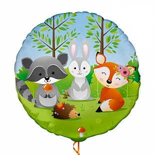 G  18"/46см Круг Волшебный лес/ 1 шт./(Италия)