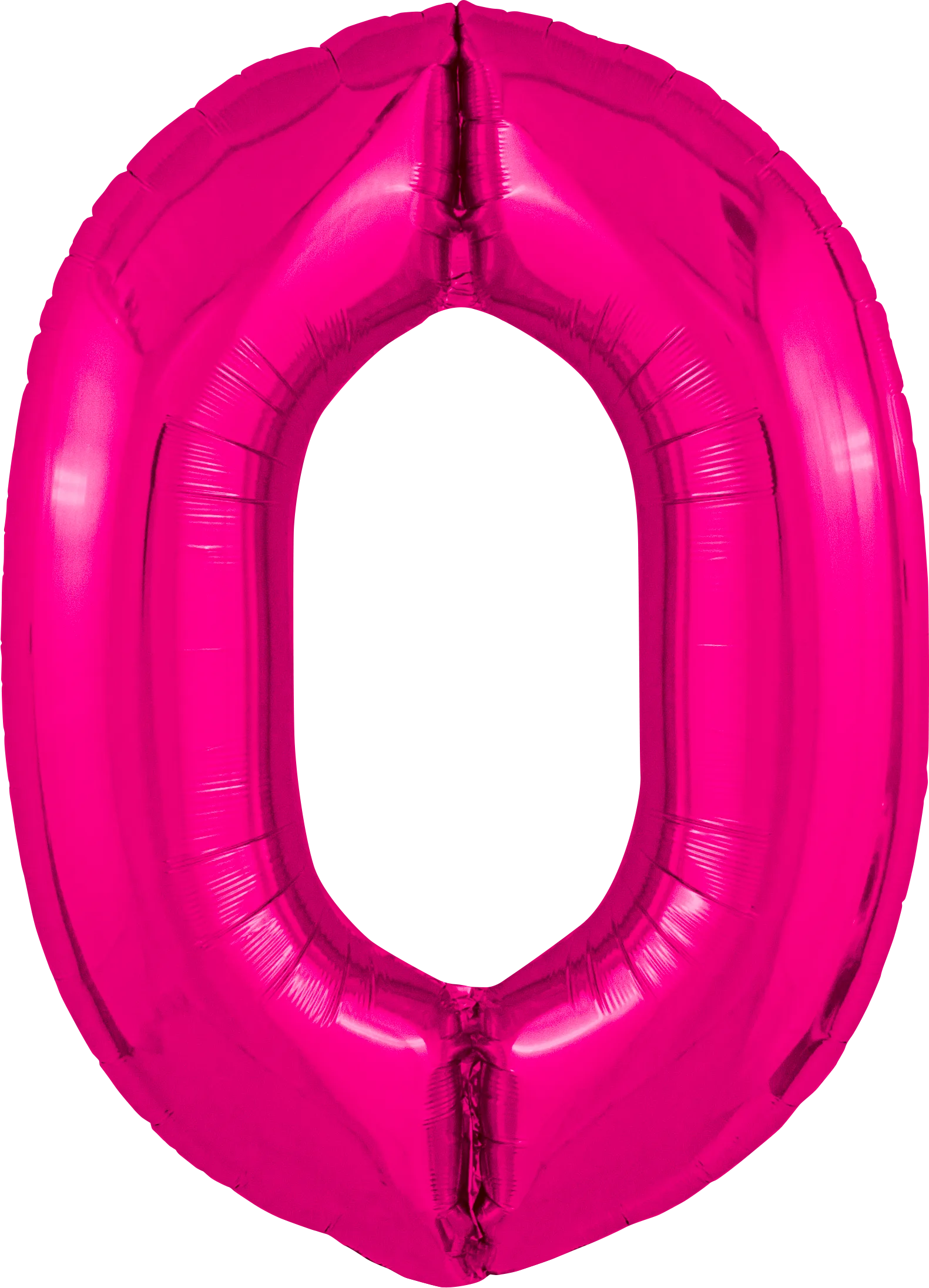 Р 40"/102см Цифра "0" Slim, Фуксия / 1 шт / (Россия)