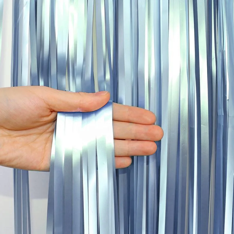 Занавес матовый "Дождик" Голубой 1*3м