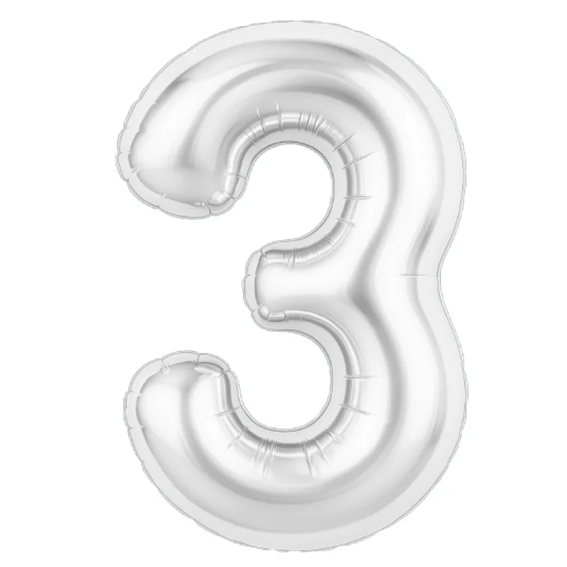 Р 40"/102см Цифра, 3 Slim, Белый блеск, / 1 шт / (Россия)