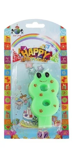 Свечи в торт цифра "8" Глазки