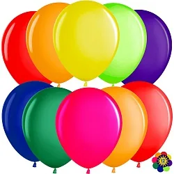 ВВ 12"/30см Ассорти, Металлик, 100 шт. (Малайзия)