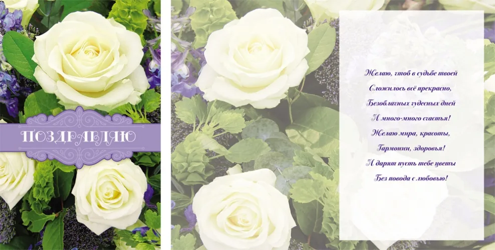 Открытка А5 Поздравляю!* (10 шт.)