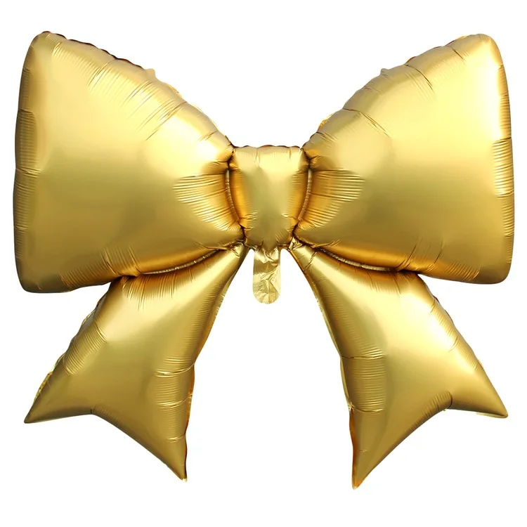 К 39"/100 см Бант золотой сатин/1 шт.(Китай)