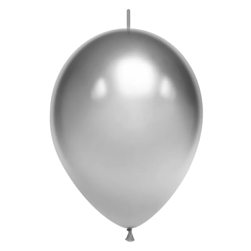 К Линколун 10"/25см  Серебро, хром, 50 шт./ (Китай)