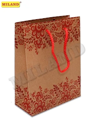 Пакет подарочный Краф Красивая роспись  (S)