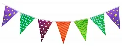 Гирлянда Разноцветные флажки  270 см. / 1 шт.