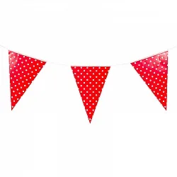 Гирлянда Флажки, Красные точки 2,8м