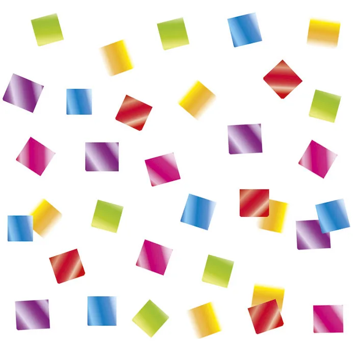 Конфетти "Квадраты ассорти" фольгированные 1 см./500г./(Китай)