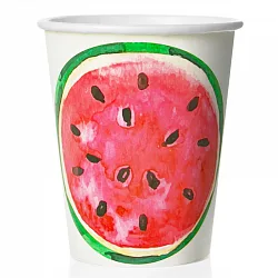 Стаканчики, Арбуз, 180мл., 6 шт.