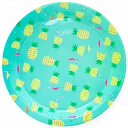 Тарелки (18 см.) Ананасовый микс, мятный (6 шт.)