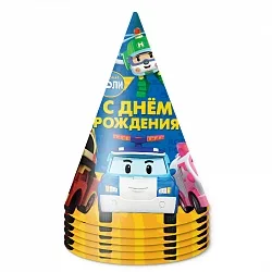 Колпаки Робокар Поли и друзья, 6 шт.