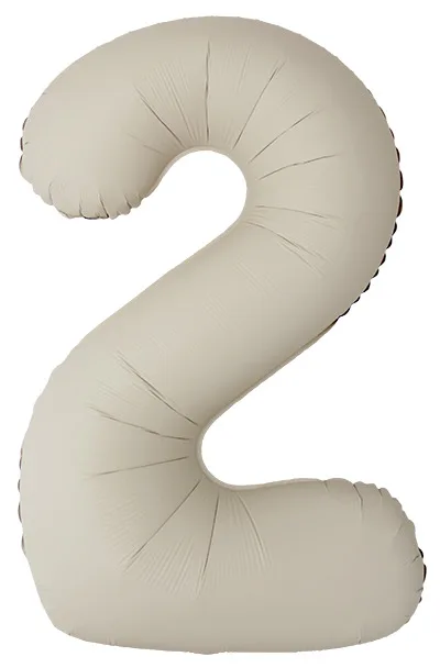 И 40"/102см Цифра, 2, Slim, Кремовый Латте, Матовый, 1 шт.(Испания)