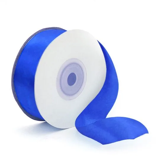 Лента Атлас Синий / 12 мм * 22,85 м (Китай)