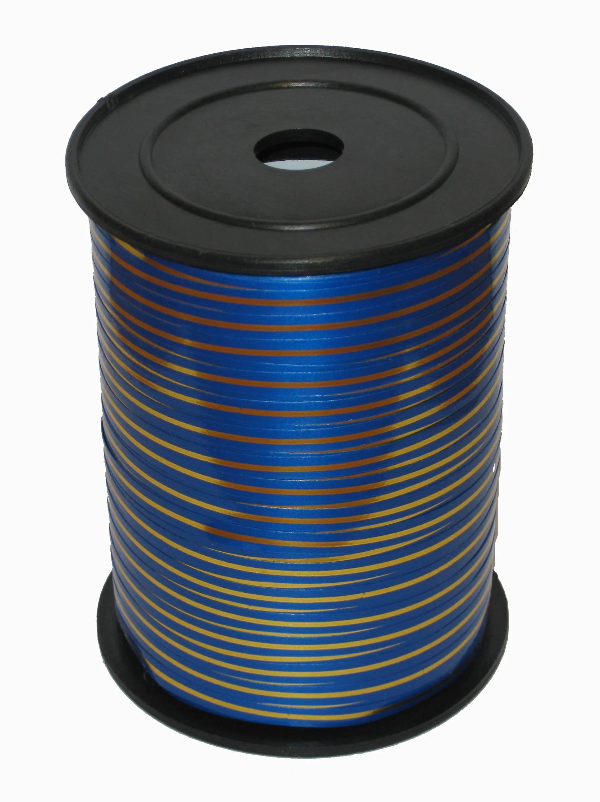 Лента с Золотой полоской	бобина 0,5 см / 250 м Синяя (Россия)