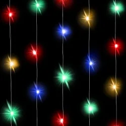 Светодиодная нить Разноцветного свечения, 3 м, 30Led