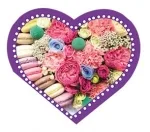 Валентинка Цветы и печенье (20 шт.)