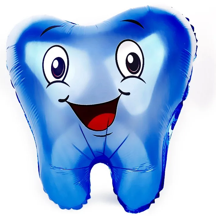 F 22"/56см Зубик, Синий, 1 шт. (Китай)