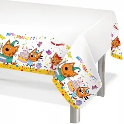 Скатерть Три Кота, 132*180см/ 1 шт./