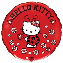 И 18"/46см Круг  ХК Божья коровка/ HK Lady Bug/1 шт / (Испания)