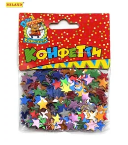 Конфетти "Цветные звезды" (14 гр.)