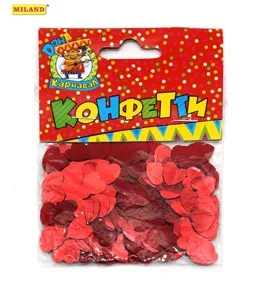 Конфетти "Красные сердца" (14 гр.)
