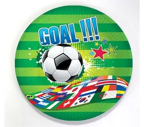 Тарелка бумажная Футбольный матч (17 см 6 шт.)