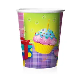 Стаканы бумажные"С днем рождения" (250 мл 6 шт)
