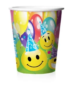Стаканы бумажные"Веселые смайлы" (250 мл 6 шт)