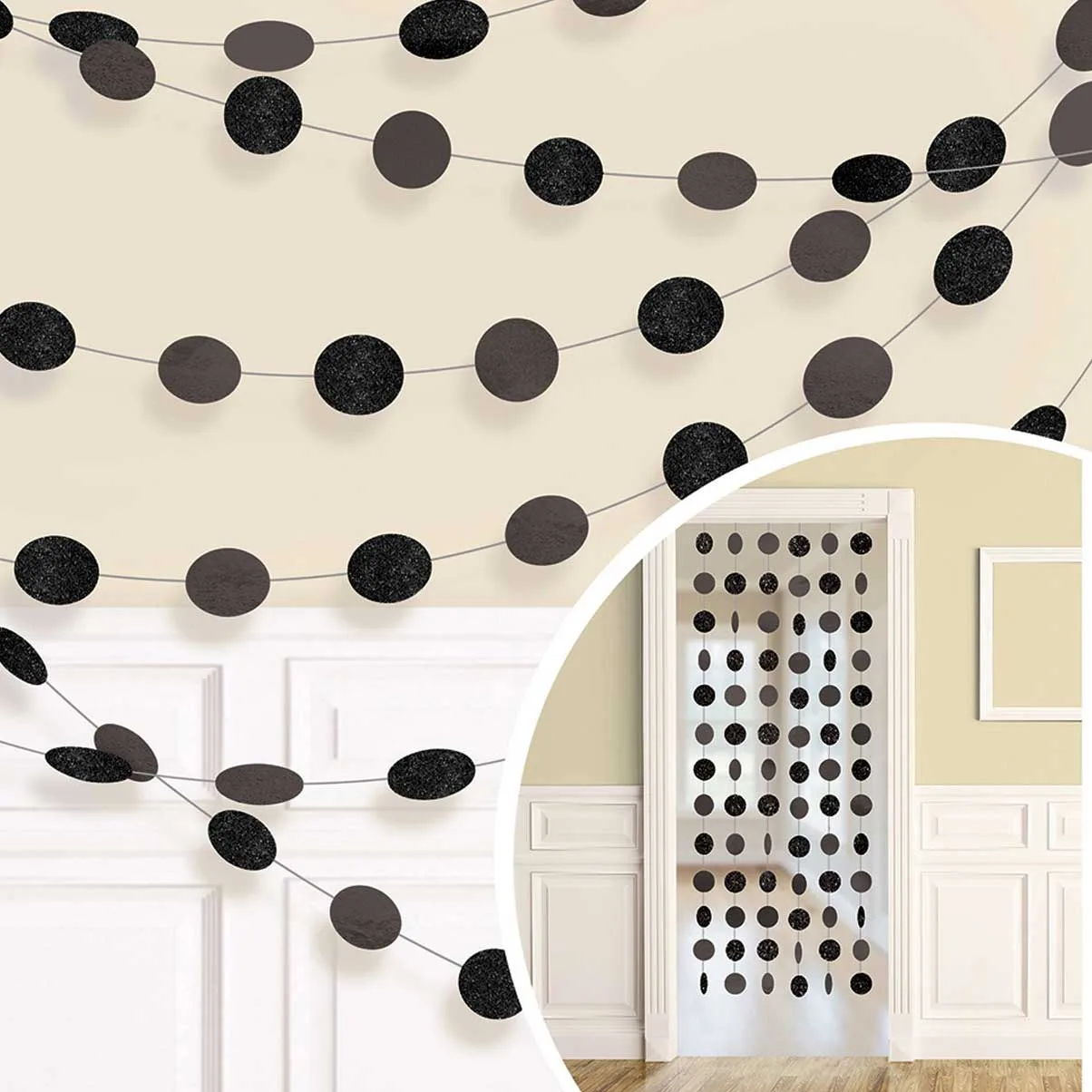 Гирлянда Круги Black 2,1м 6 шт.