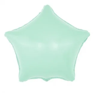 F 18"/46см Звезда, Макарунс светло-голубой, 1 шт. (Китай)