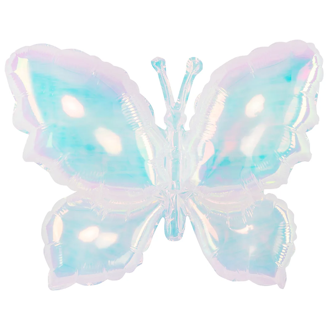 F 38"/97см Бабочка, Хамелеон (надув воздухом), Прозрачный, Перламутр, 1 шт. в уп.(Китай)