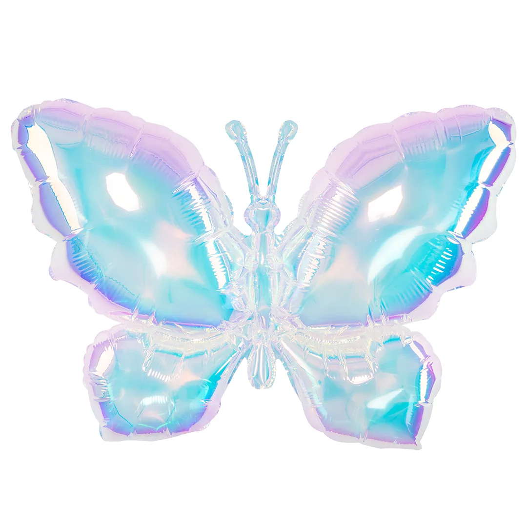 F 39"/99см Бабочка, Хамелеон (надув воздухом), Зеркальный, Перламутр, 1 шт. в уп.(Китай)